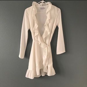 White dress long sleeves